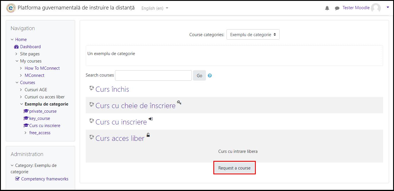 solicitarea curs